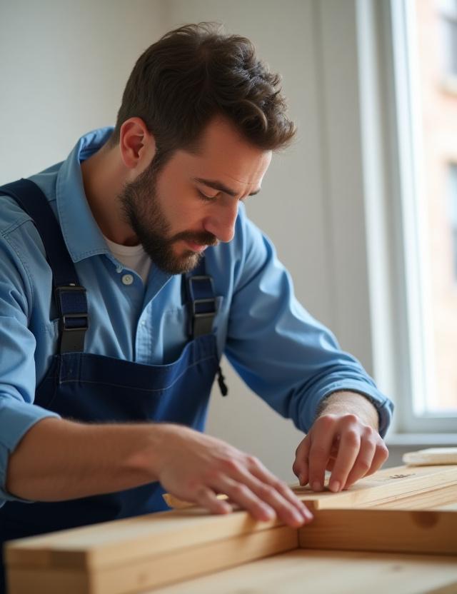 Handyman working on home repair