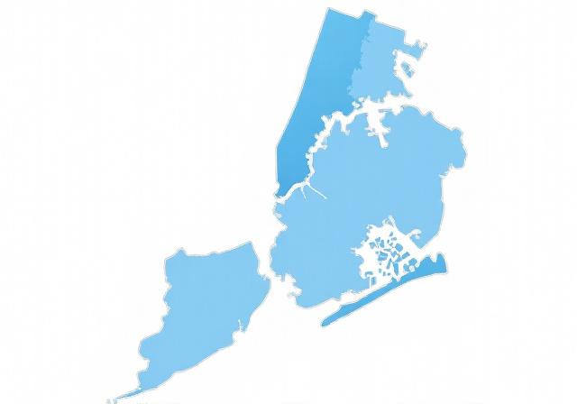 Map of service areas in New York